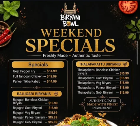 Biryani Bowl creative by Popcorn Labz